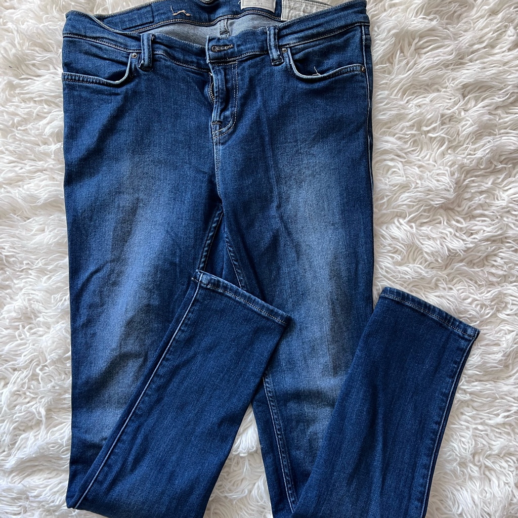 All Saints, Ashby Low Rise Skinny Fit Jeans, Size 31